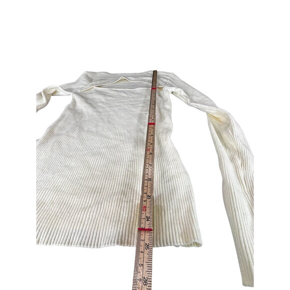 Cut-Out Ribbed Knit Long Sleeve Sweater Dress - Picture 5 of 8